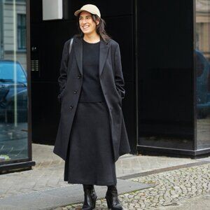 Uniqlo Wool Cashmere Chesterfield Coat
